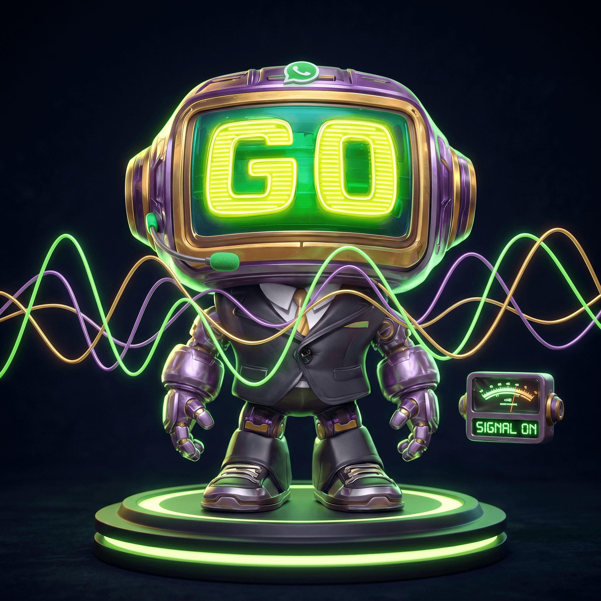 Mascot illustration: Frequency